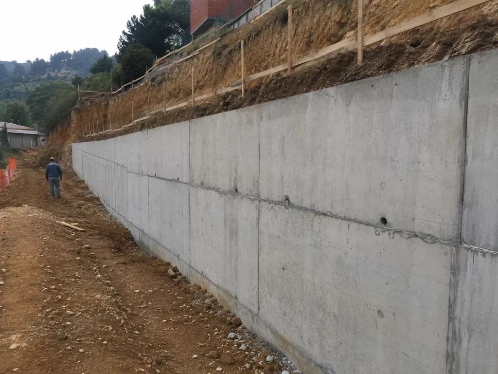 muro de contención en granollers